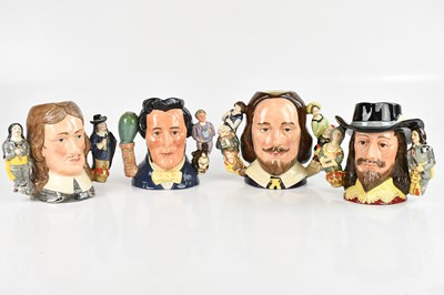 Lot 1778 - ROYAL DOULTON; four large sized twin handled...