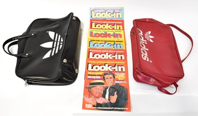 Lot 356 - Vintage toys and comics including 'Look-in'...