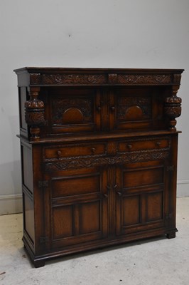 Lot 130 - TITCHMARSH & GOODWIN; an oak court cupboard...