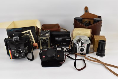 Lot 692 - Various cameras and binoculars to include...