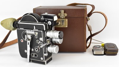 Lot 695 - PAILLARD BOLEX; a H16 reflex 16mm cine camera,...