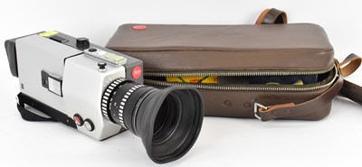 Lot 694 - LEITZ WETZLA; a Leicina super 8mm cine camera,...