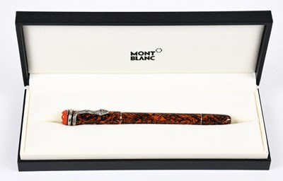 Lot 726 - MONTBLANC; an unused Heritage red and black...