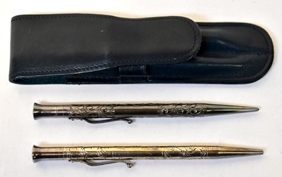 Lot 712 - YARD-O-LED; a pair of hallmarked silver...