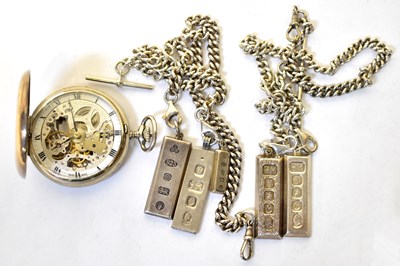 Lot 1172 - AEROWATCH; a Swiss hallmarked silver full...