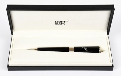 Lot 724 - MONTBLANC; an unused black resin Muses special...