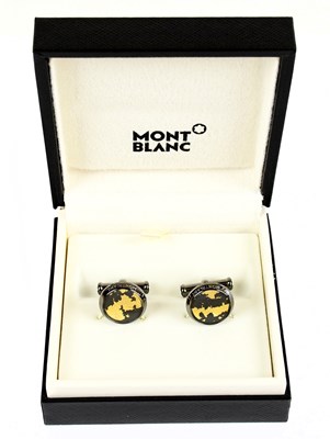 Lot 756 - MONTBLANC; an unused pair of Sartorial gold...