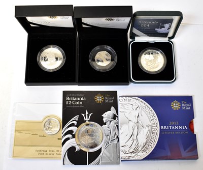 Lot 904 - THE ROYAL MINT; six silver proof coins,...