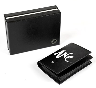 Lot 758 - MONTBLANC; an unused black leather Sartorial...