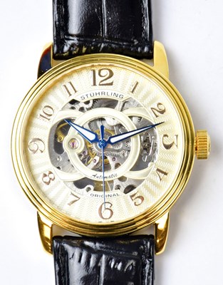 Lot 1188 - STÜHRLING; a gentlemen's automatic wristwatch...