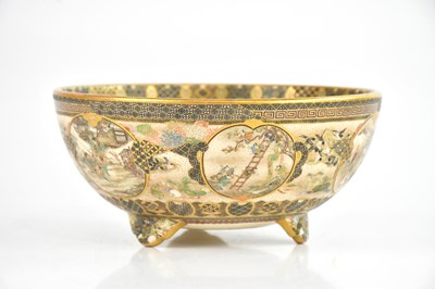 Lot 1653 - SATSUMA; a Meiji period bowl decorated inside...