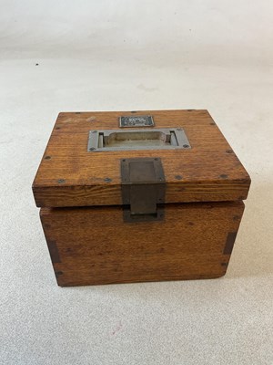 Lot 258 - A rare WWII Japanese morse key box and...