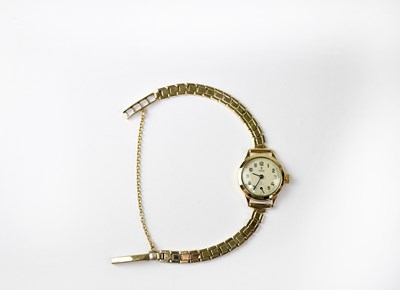 Lot 1299 - TUDOR; a 9ct gold ladies' wristwatch, the dial...