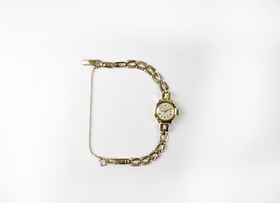 Lot 1264 - AVIA; a 9ct gold ladies' wristwatch, the dial...