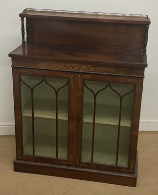 Lot 840 - An Edwardian mahogany and satinwood inlaid...