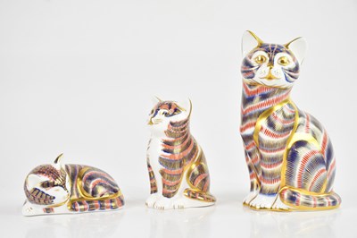 Lot 1881 - ROYAL CROWN DERBY; a group of three...