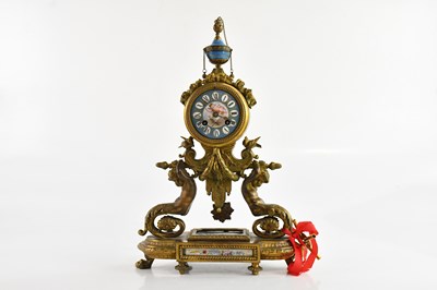 Lot 378 - A 19th century French gilt metal chiming...
