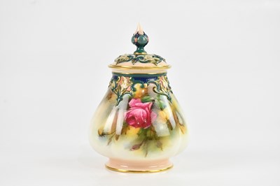Lot 1852 - JOSEPH HADLEY, ROYAL WORCESTER; a hand painted...