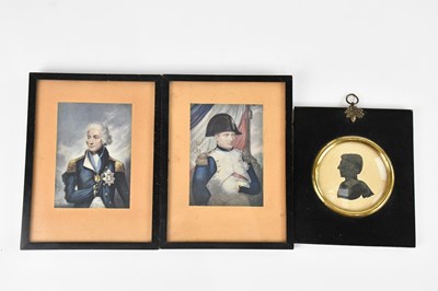 Lot 1120 - A Victorian silhouette side profile portrait...