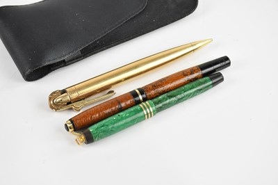 Lot 1121 - Two vintage fountain pens comprising a Parker...