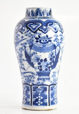Lot 1596 - A late 19th century Chinese blue and white...