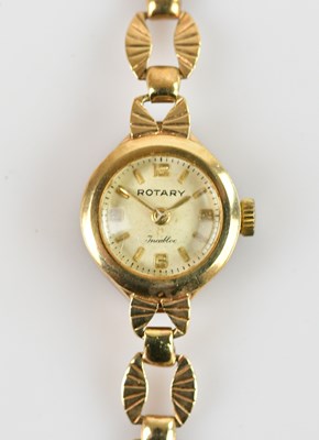 Lot 517 - ROTARY; a lady's 9ct gold cased wristwatch,...