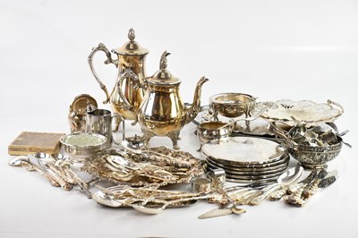 Lot 1447 - A collection of electroplated items including...