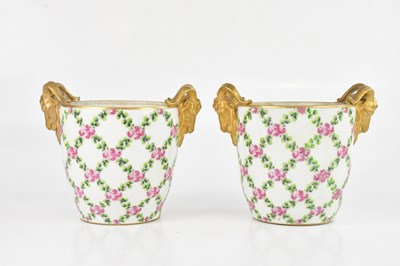 Lot 1839 - A pair of early 20th century Sevres style twin...