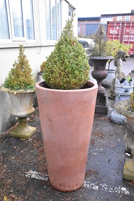 Lot 352 - A large contemporary conical terracotta garden...