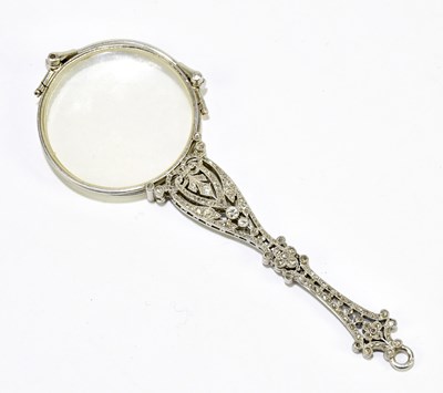 Lot 1524 - A pair of Edwardian Belle Époque white metal...