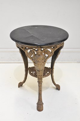 Lot 173 - A Victorian gilt painted Britannia pub table...