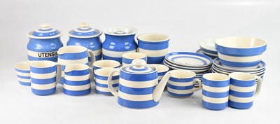 Lot 1065 - T G GREEN; a collection of decorative blue and...