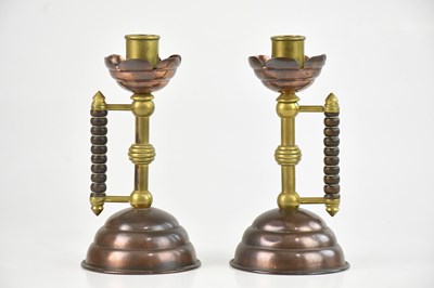 Lot 1193 - CHRISTOPHER DRESSER FOR BENHAM & FROUD; a pair...
