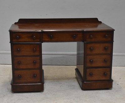 Lot 222 - A Victorian mahogany inverted breakfront...