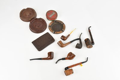 Lot 1118 - A collection of pipes, including Plextra and...