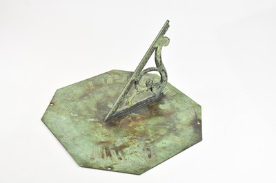 Lot 2153 - AFTER HENRY WYNNE, LONDON; a bronze sundial...