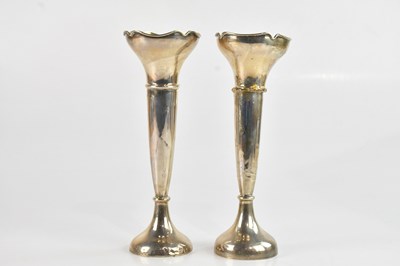 Lot 504 - MARSON & JONES; a pair of George V hallmarked...