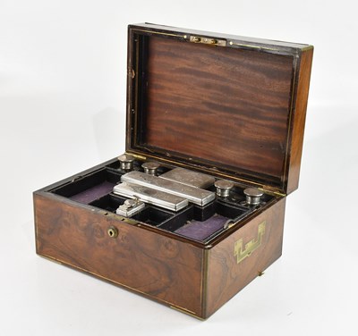 Lot 290 - A 19th century brass bound campaign type...