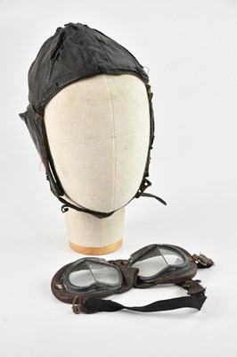 Lot 464 - A pair of WWII flying goggles and a WWII...