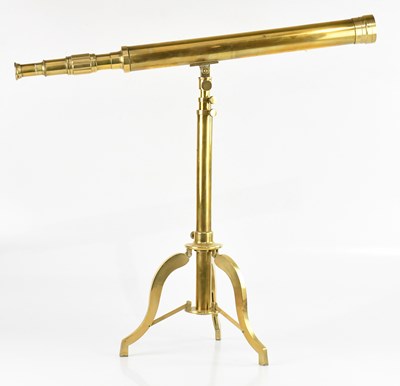 Lot 1147 - STANLEY, LONDON; a brass telescope on tripod...