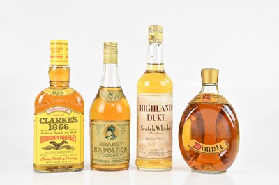 Lot 2472 - WHISKY; three bottles of whisky comprising...