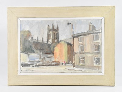 Lot 121 - ALAN JAMES THOMPSON (born 1940); oil on board,...