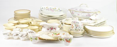 Lot 1816 - MINTON; a mixed collection of bone china...