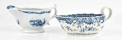 Lot 1806 - WORCESTER; two 18th century porcelain sauce...