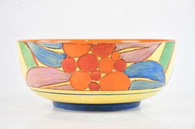 Lot 26 - CLARICE CLIFF; a Bizarre range bowl decorated...