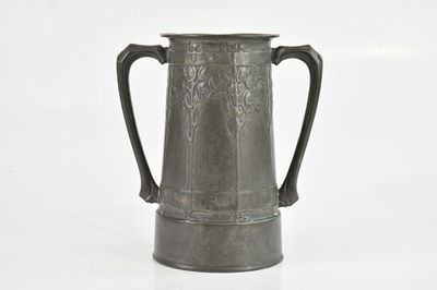 Lot 141 - ARCHIBALD KNOX FOR ENGLISH PEWTER; an Arts and...