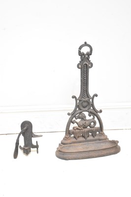 Lot 1193 - A Victorian cast iron stick stand, with...