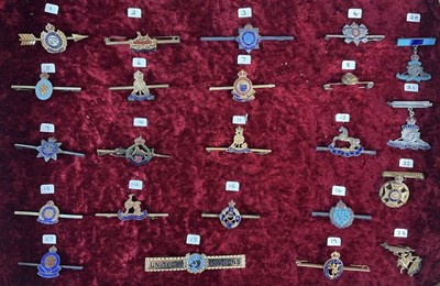 Lot 252 - SWEETHEART BADGES; a group of twenty-three...
