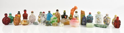 Lot 1627 - A collection of Chinese and Oriental hardstone...