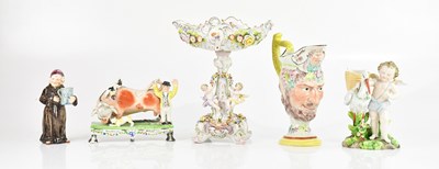 Lot 1884 - A 19th century pearlware figure group, ‘Bull...